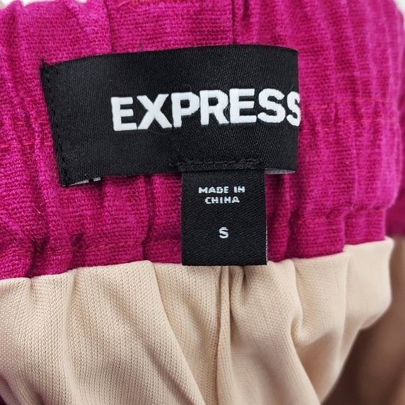 Express Women's Linen-Blend Pull-On Short - S - Picture 3 of 6